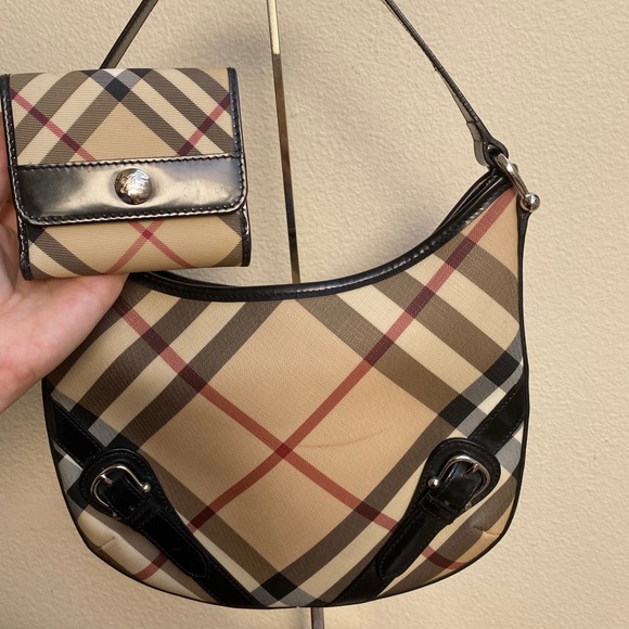 Burberry Shoulder Bag & Small Compact Wallet - Picture 2 of 16
